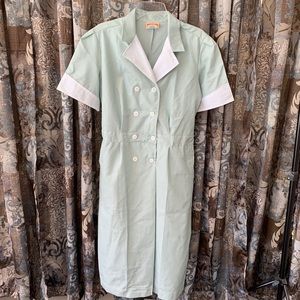 Red Kap Uniform Dress Costume Maid Housekeeper MED